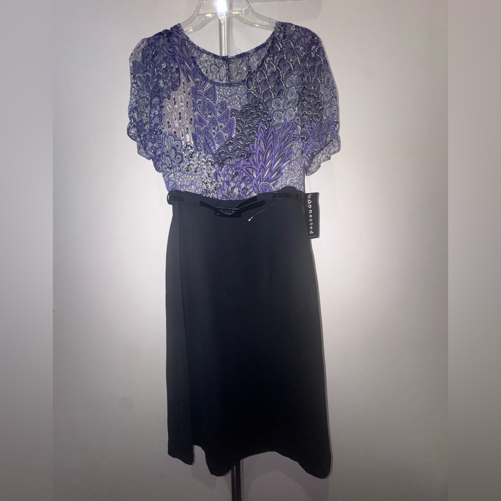 Connected Purple Paisley Secretary Dress